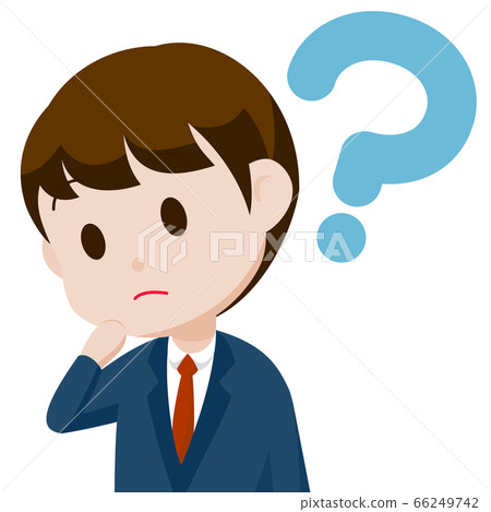 Male character in suit / why why 2.5 head and... - Stock Illustration ...