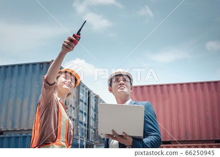 Container Shipping Logistics Engineering of Import/Export Transportation Industry Container Shipping Logistics Engineering of Import/Export Transportation Industry 66250945
