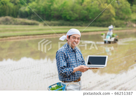Smart agriculture managed by a laptop (solution innovator) 66251387