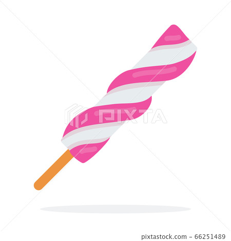 Berry ice cream on a stick vector flat isolated Berry ice cream on a stick vector flat isolated 66251489