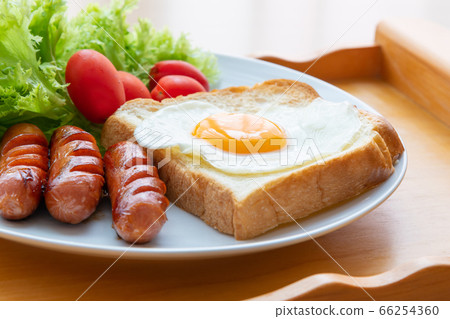 breakfast set, one plate, breakfast 66254360