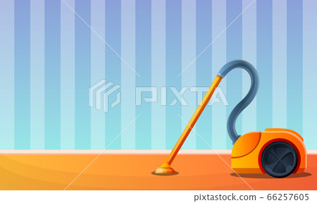 Room vacuum cleaner concept banner, cartoon style Room vacuum cleaner concept banner, cartoon style 66257605