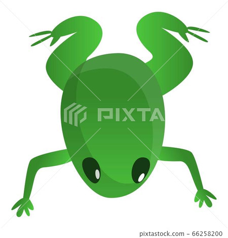 Small Frog Icon Cartoon Style Stock Illustration