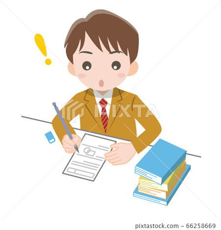 A boy who was studying and inspired A boy who was studying and inspired 66258669