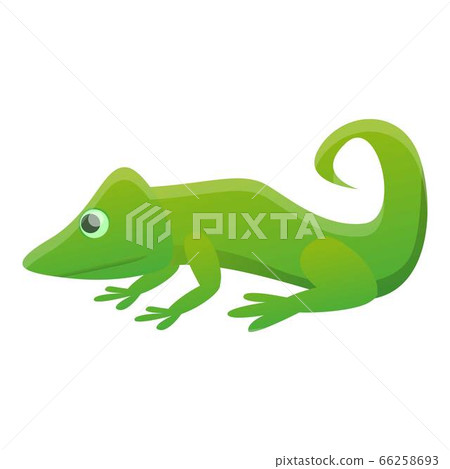 Green reptile icon, cartoon style Green reptile icon, cartoon style 66258693