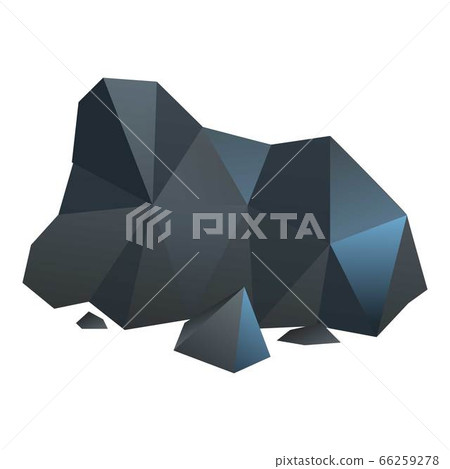 Pile coal icon, cartoon style Pile coal icon, cartoon style 66259278