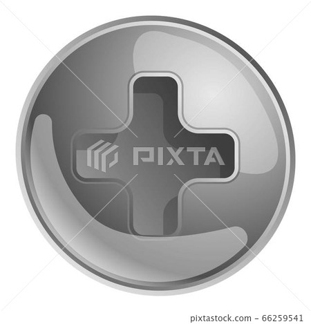 Silver Phillips Screw Head Icon Cartoon Style Stock Illustration Pixta