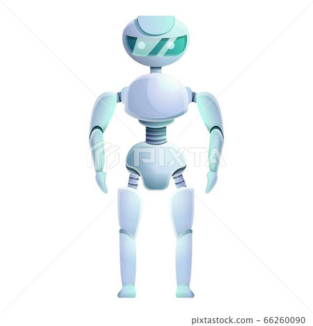 Bionic humanoid icon, cartoon style Bionic humanoid icon, cartoon style 66260090