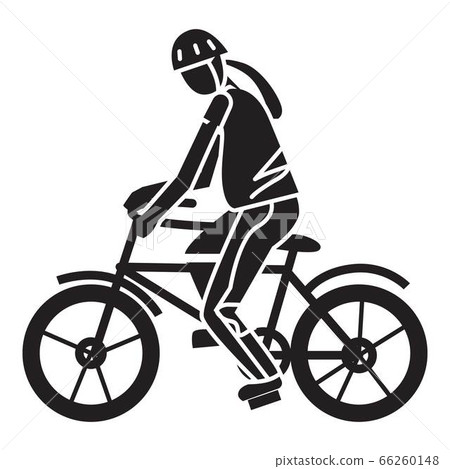 Sport extreme bike icon, simple style 66260148