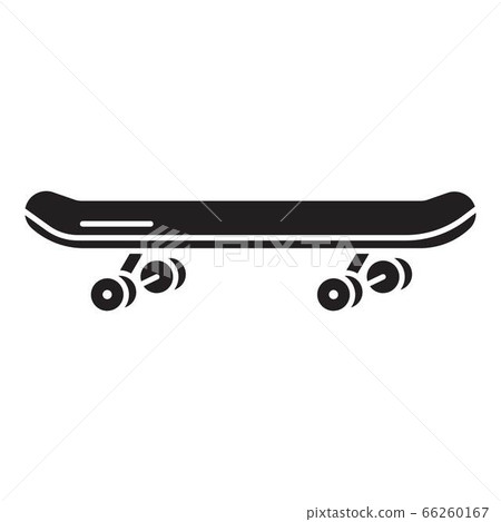 Skateboard icon, simple style Skateboard icon, simple style 66260167