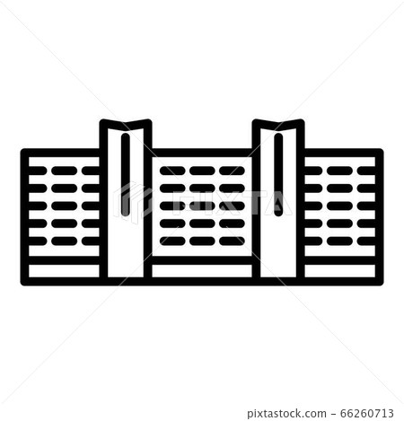 Business center building icon, outline style Business center building icon, outline style 66260713
