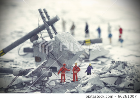 災難後的城市西洋鏡景觀的形象 66261007