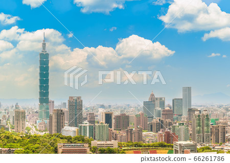 Panoramic view of Taipei City, taiwan 66261786