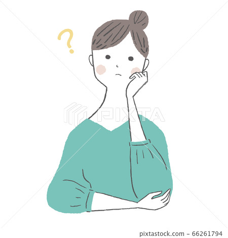 Thinking woman 66261794