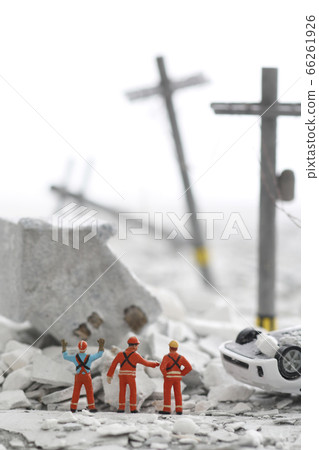 Diorama of disaster landscape 66261926