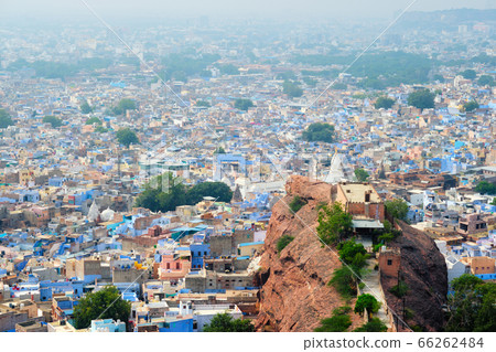 Aerial view of Jodhpur Blue City. Jodphur, Rajasthan, India 66262484