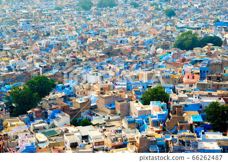Aerial view of Jodhpur Blue City. Jodphur, Rajasthan, India Aerial view of Jodhpur Blue City. Jodphur, Rajasthan, India 66262487