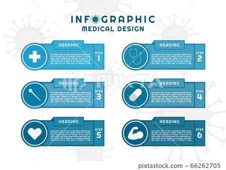 Infographic medical design geometric shape style Infographic medical design geometric shape style 66262705