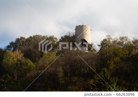 Ruins of the medieval royal castle in Kazimierz Dolny, Poland 66263096