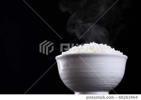 White rice, black background White rice, black background 66263464