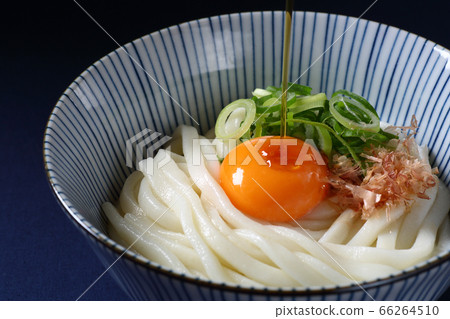 Kamatama udon, dark blue background Kamatama udon, dark blue background 66264510