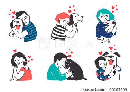 People and pets set People and pets set 66265299