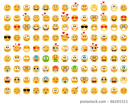 Emoticons yellow set 66265321