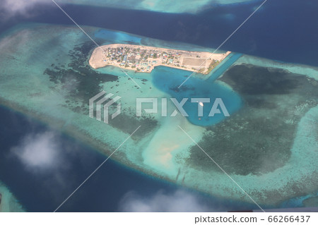 馬爾代夫在天空照片 66266437