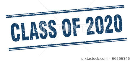 class of 2020 stamp. class of 2020 label. square - Stock Illustration ...