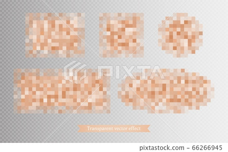 Censor Mosaic Blur Effect Blurred Censorship Stock Illustration