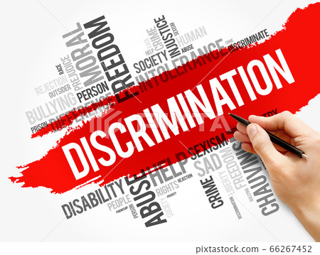 Discrimination Word Cloud Collage, Social Concept - Stock Photo ...