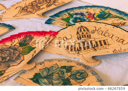 Traditional handcrafted merchandise for sale in Trinidad, Cuba.  66267859