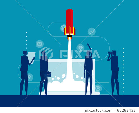 Business project startup process. Idea launching Business project startup process. Idea launching 66268455