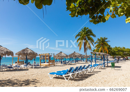 View of a beach Playa Ancon near Trinidad, Cuba.  66269007
