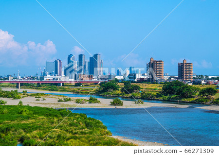 Kawasaki cityscape in Japan Looking over the tower apartment group of Musashi Kosugi etc 66271309