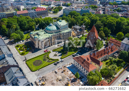 Krakow Old Town Aerial View 66271682
