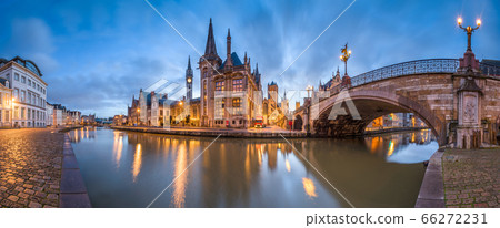 Ghent, Belgium at the Graslei 66272231