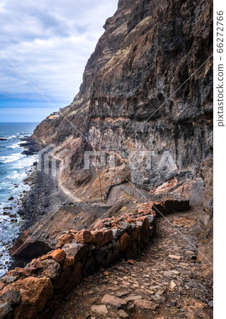 Cliffs and ocean view in Santo Antao island, Cape 66272766