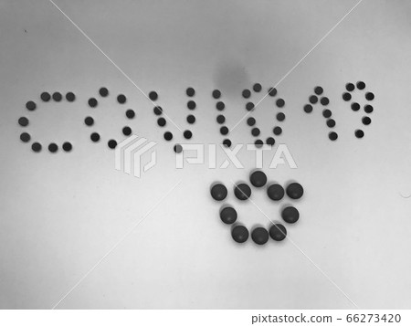 Black and white Kovid -19 inscription made of Black and white Kovid -19 inscription made of 66273420