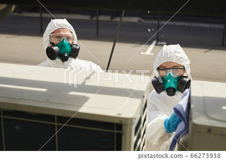 Disinfection Workers on Site 66273938