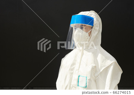 Portrait of Medical Worker on Black 66274015