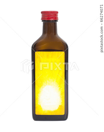 Brown closed medicine bottle 66274071