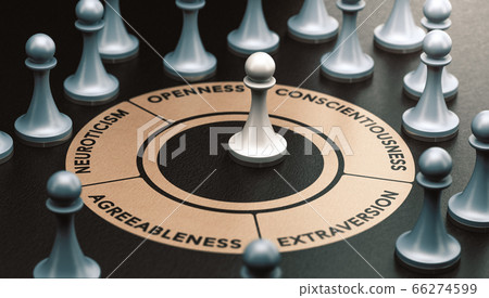 Psychology Model. Big Five Personality Traits, Psychology Model. Big Five Personality Traits, 66274599