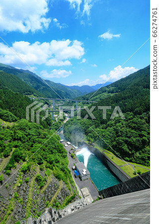 Chichibu Drainage of Takizawa Dam and Loop Bridge Chichibu Drainage of Takizawa Dam and Loop Bridge 66274761