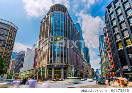 日本的東京城市景觀,可以俯瞰三越和“日本橋北久美”的交匯處 日本的東京城市景觀,可以俯瞰三越和“日本橋北久美”的交匯處 66275826