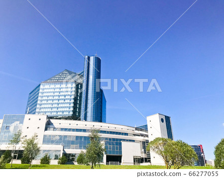 A large blue conceptual beautiful glass A large blue conceptual beautiful glass 66277055