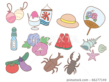 Summer illustration set 66277149