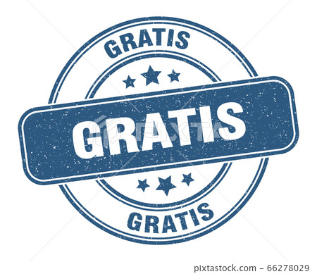 Gratis sign or stamp Royalty Free Vector Image