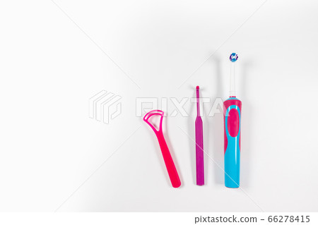 Ultrasonic pink toothbrush and dental hygiene 66278415