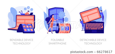 Innovative screen technologies vector concept metaphors. Innovative screen technologies vector concept metaphors. 66278617